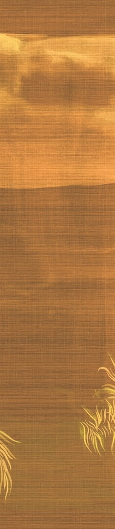 Mural egzotyczna roślinność w artystycznym wydaniu Elitis VP 1043 01 Nosara Madagascar Arrowroot Raw Raffia