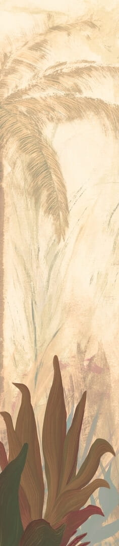 Mural tropikalny Elitis VP 1047 01 La Caravelle Madagascar Arrowroot Raw Raffia