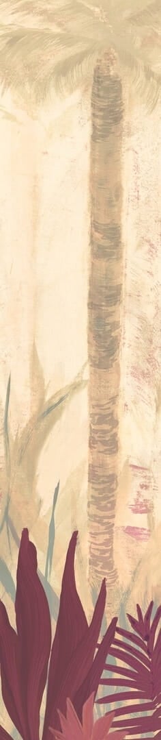 Mural tropikalny Elitis VP 1047 01 La Caravelle Madagascar Arrowroot Raw Raffia