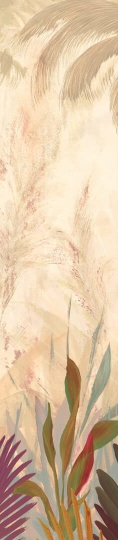 Mural tropikalny Elitis VP 1047 01 La Caravelle Madagascar Arrowroot Raw Raffia