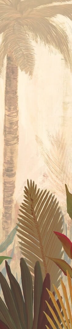 Mural tropikalny Elitis VP 1047 01 La Caravelle Madagascar Arrowroot Raw Raffia