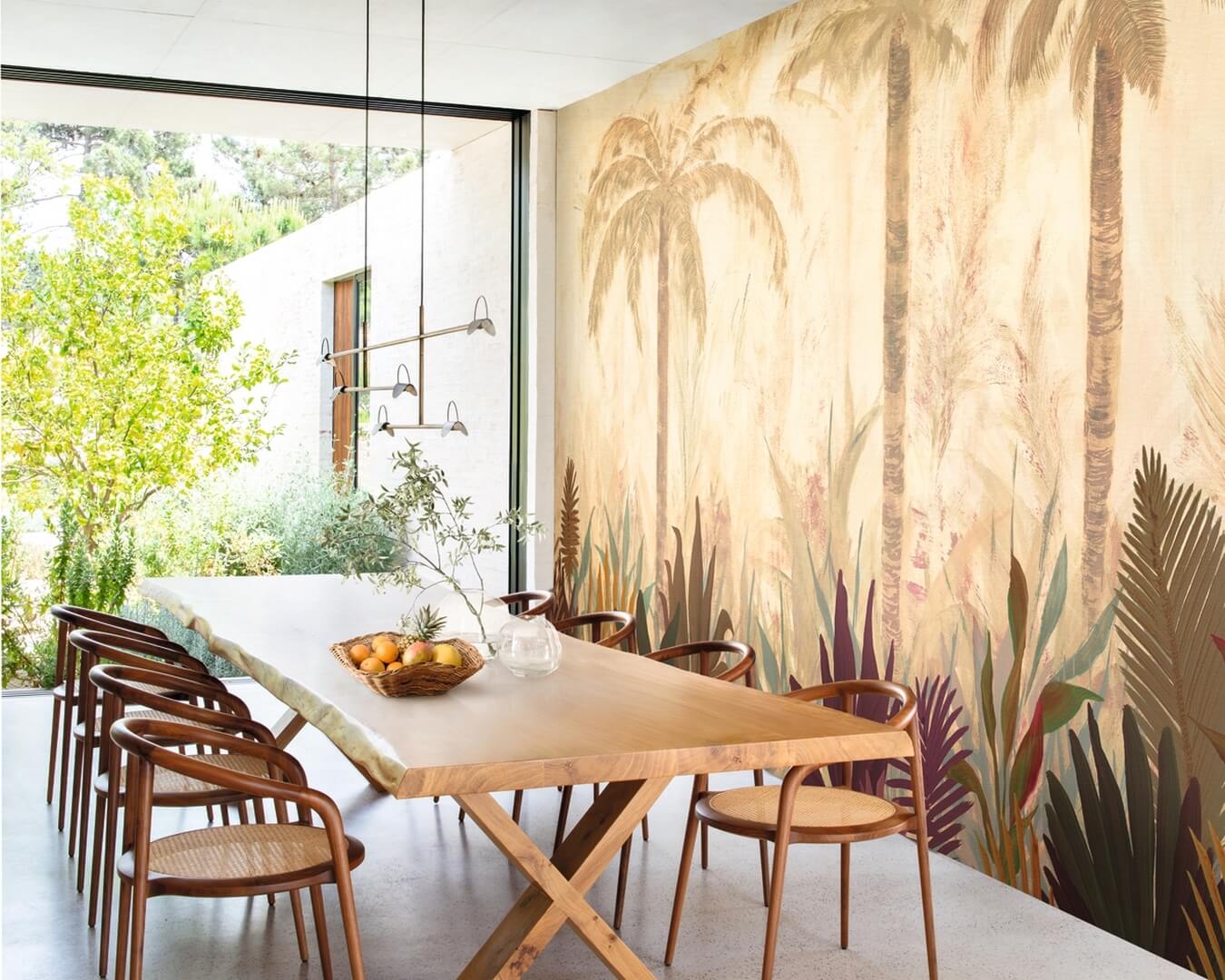 Mural tropikalny Elitis VP 1047 01 La Caravelle Madagascar Arrowroot Raw Raffia