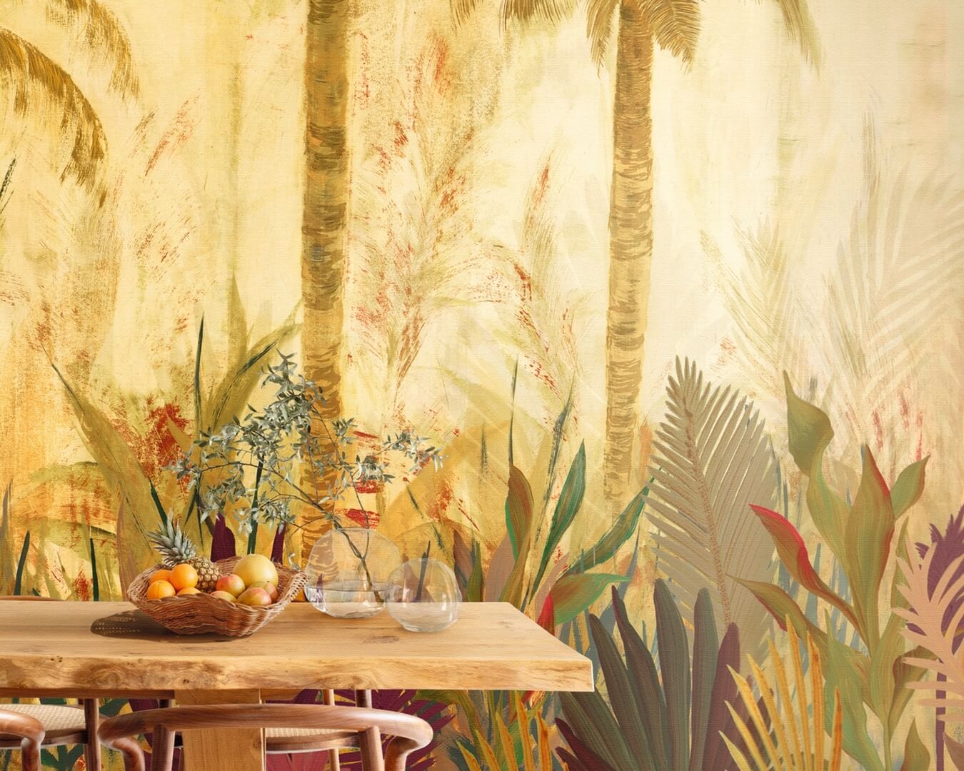 Mural tropikalny Elitis VP 1047 02 La Caravelle Madagascar Arrowroot Raw Raffia