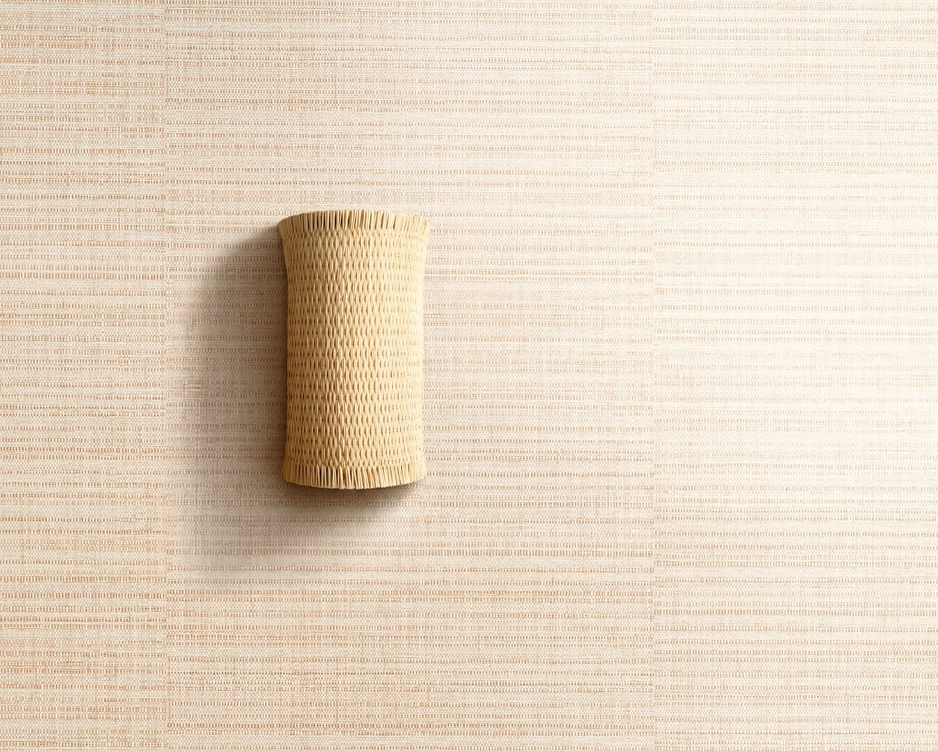 Tapeta imitująca płótno z rafii Elitis VP 1048 04 Raffia II Madagascar Arrowroot Raw Raffia