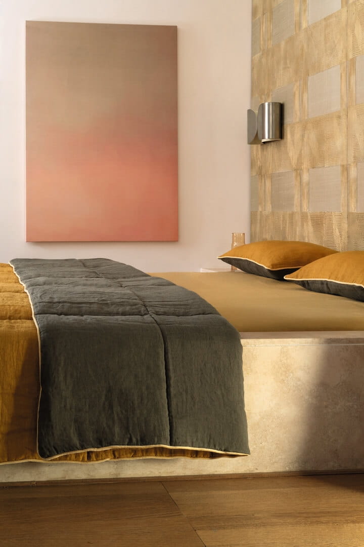 Tapeta tekstylna geometryczna Elitis RM 1129 03 Tashkent Pamir