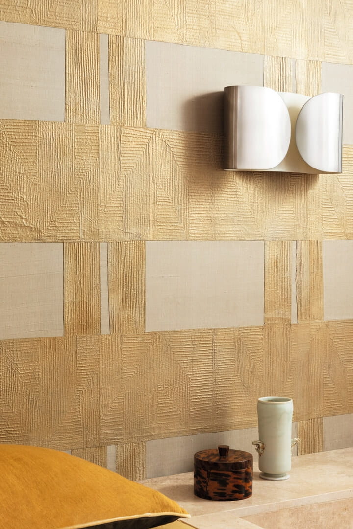 Tapeta tekstylna geometryczna Elitis RM 1129 03 Tashkent Pamir