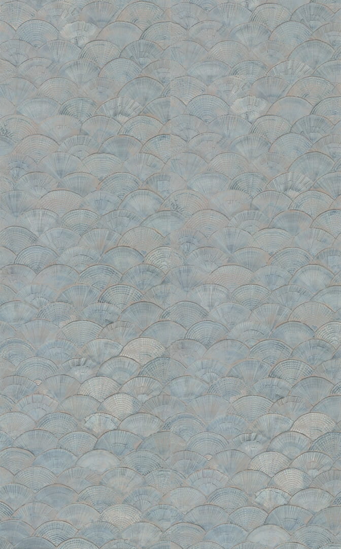 Tapeta wachlarze / muszle Elitis RM 1118 40 Calyptra Écume