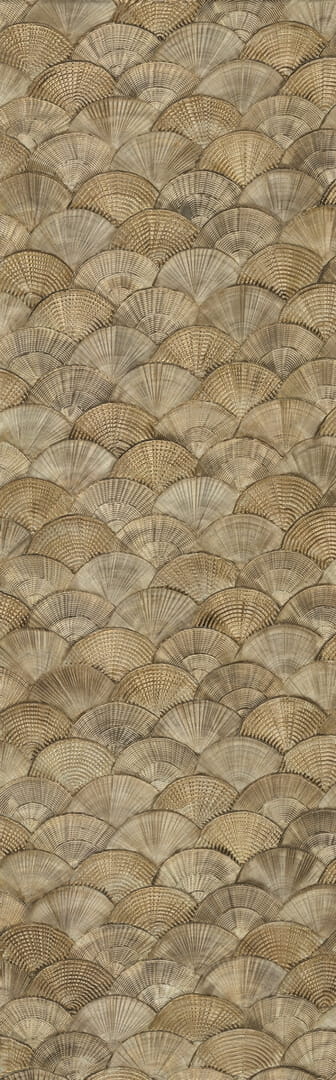 Tapeta wachlarze / muszle Elitis RM 1118 91 Calyptra Écume