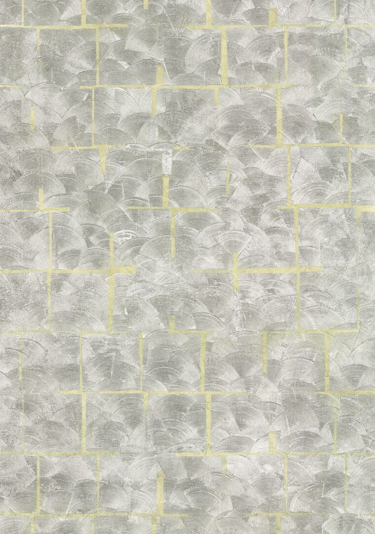 Tapeta metaliczna geometryczna Elitis RM 1121 90 Mille et Une Nuit Écume