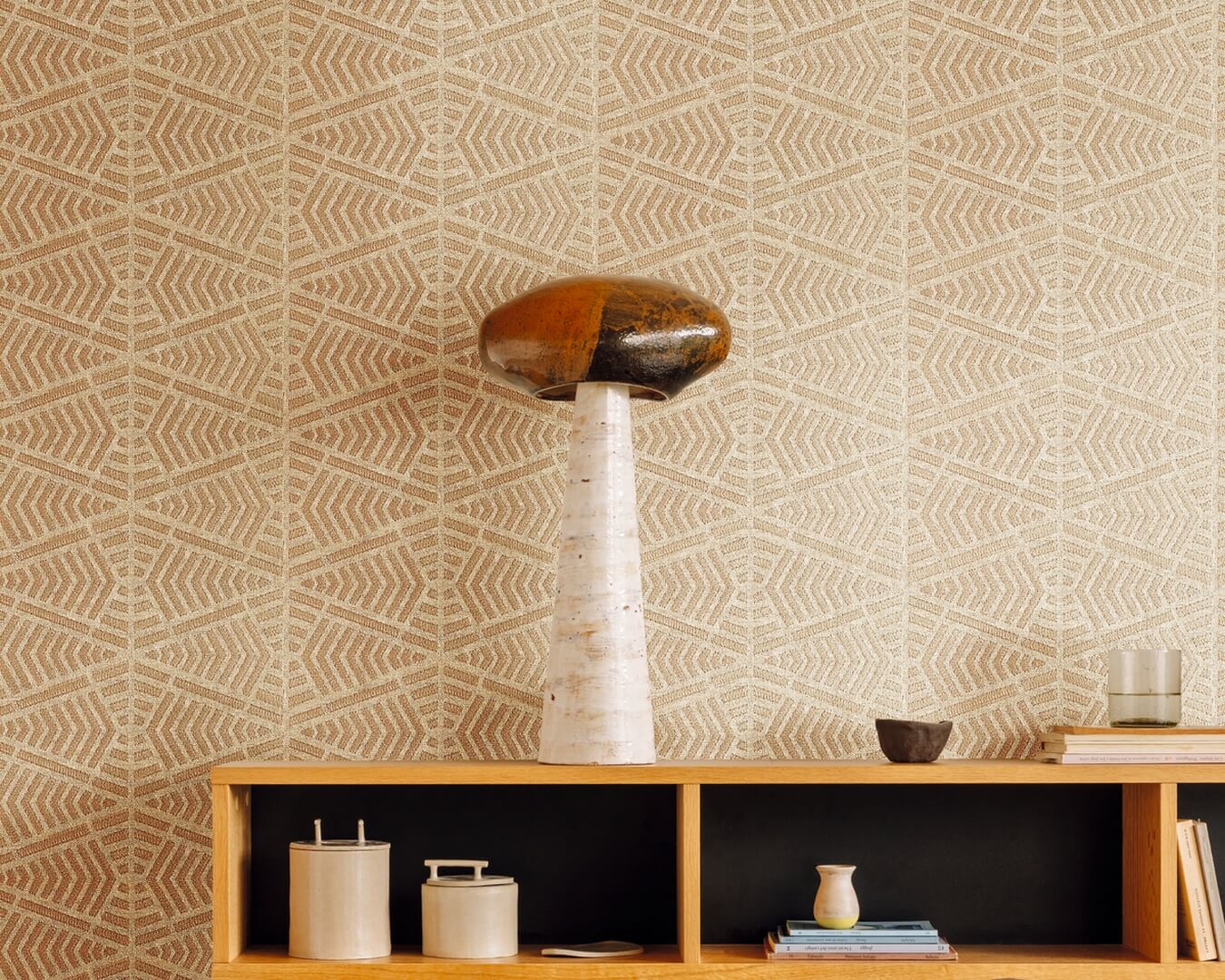 Tapeta tekstylna haftowana geometryczna Elitis RM 1112 01 Épi Origine