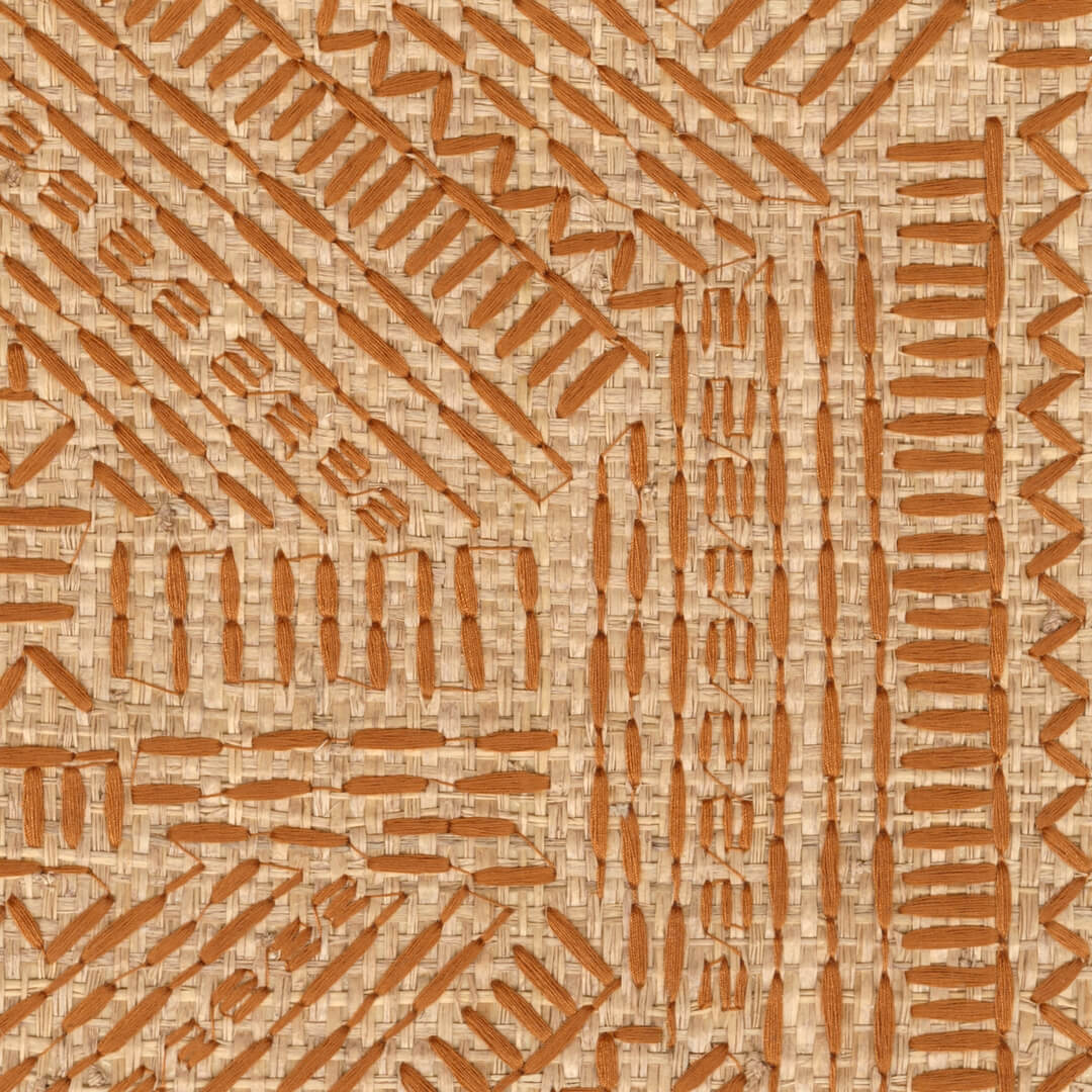 Tapeta geometryczna haftowana Elitis RM 1113 35 Alphabet Origine