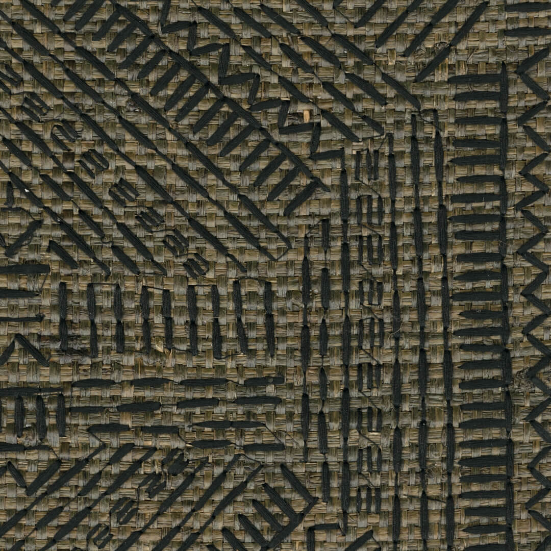 Tapeta geometryczna haftowana Elitis RM 1113 67 Alphabet Origine