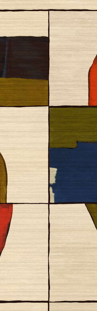 Mural geometryczny Elitis VP 1040 01 Liberté Chromatique Elixir de Soies