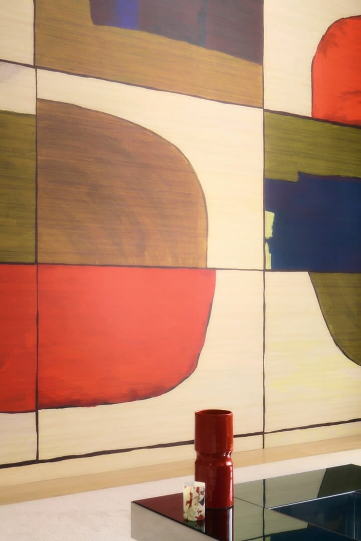 Mural geometryczny Elitis VP 1040 01 Liberté Chromatique Elixir de Soies