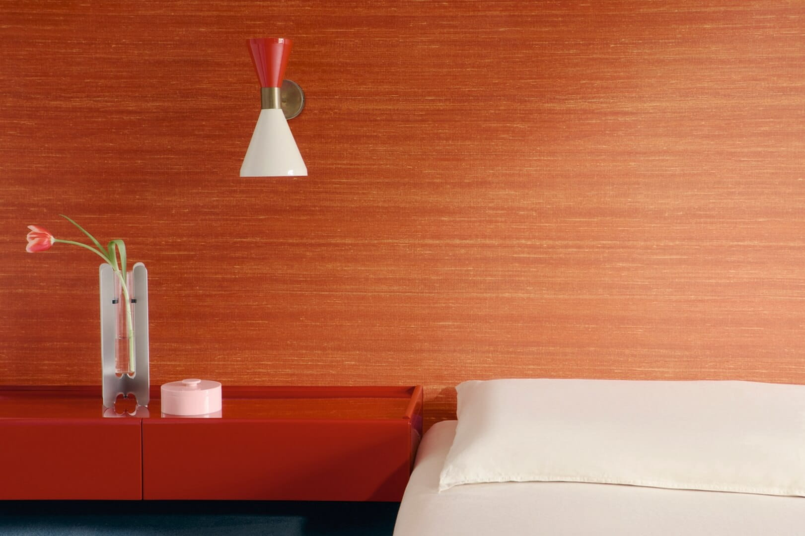 Tapeta imitująca jedwabne płótno Elitis VP 928 32 Kosa Silk Elixir de Soies