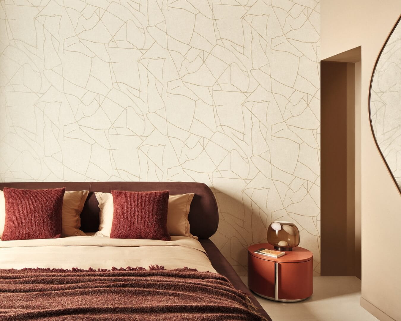 Tapeta winylowa minimalistyczna Elitis VP 1004 03 Kintsugi