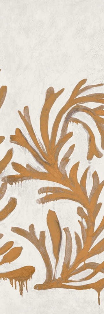 Mural wodorosty na tynku Elitis VP 1005 01 Algues Dorées Kintsugi