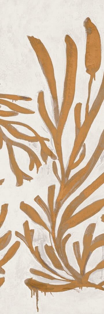 Mural wodorosty na tynku Elitis VP 1005 01 Algues Dorées Kintsugi