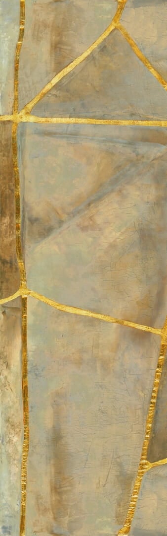 Mural inspirowany japońską techniką Kintsugi  Elitis VP 1022 01 Kintsugi Eclat Kintsugi