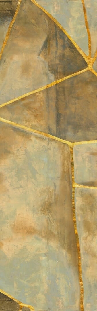 Mural inspirowany japońską techniką Kintsugi  Elitis VP 1022 01 Kintsugi Eclat Kintsugi