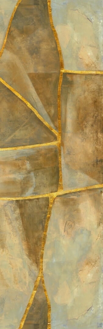Mural inspirowany japońską techniką Kintsugi  Elitis VP 1022 01 Kintsugi Eclat Kintsugi