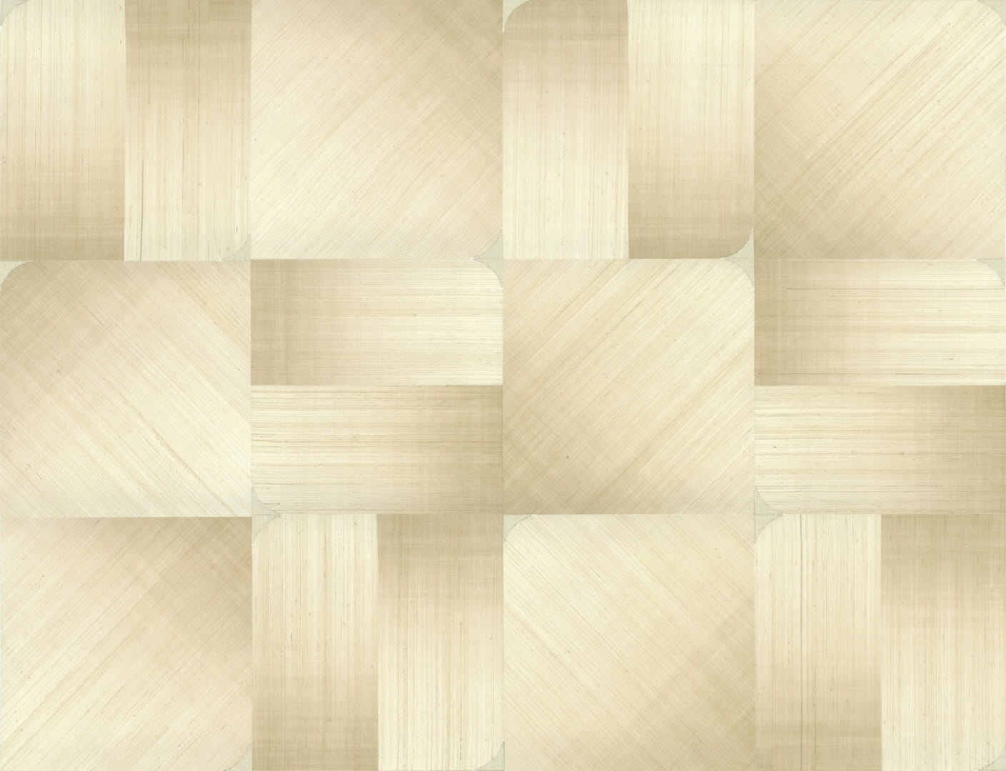 Tapeta geometryczna z włókien abaki Elitis RM 1072 01 Circé Maestria