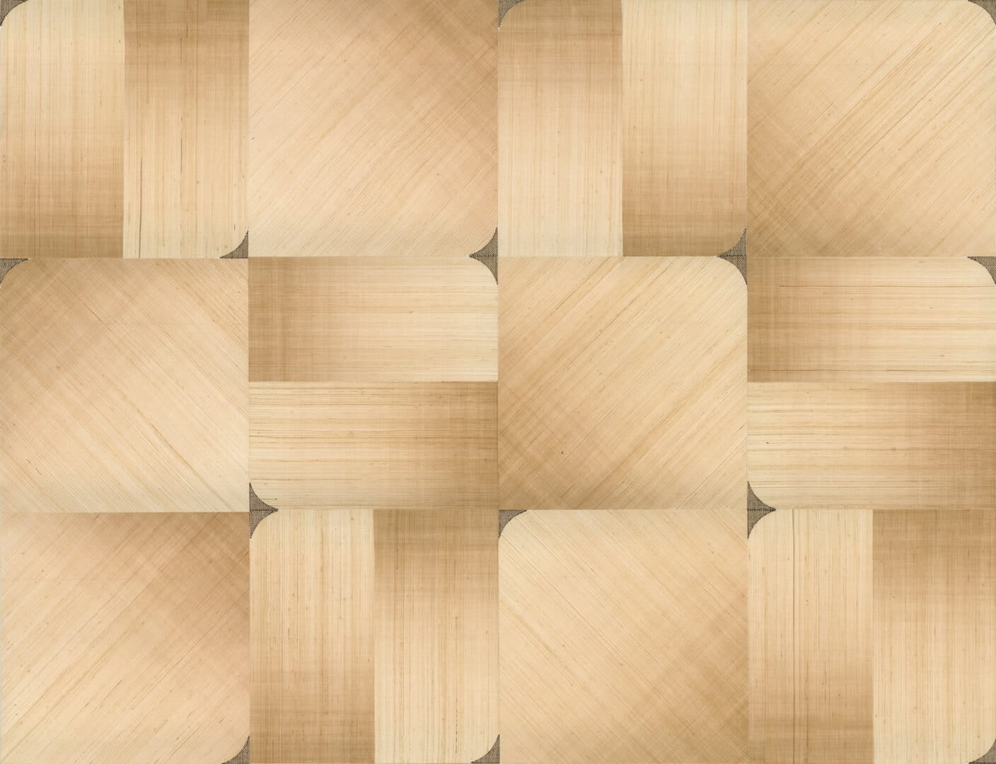 Tapeta geometryczna z włókien abaki Elitis RM 1072 10 Circé Maestria