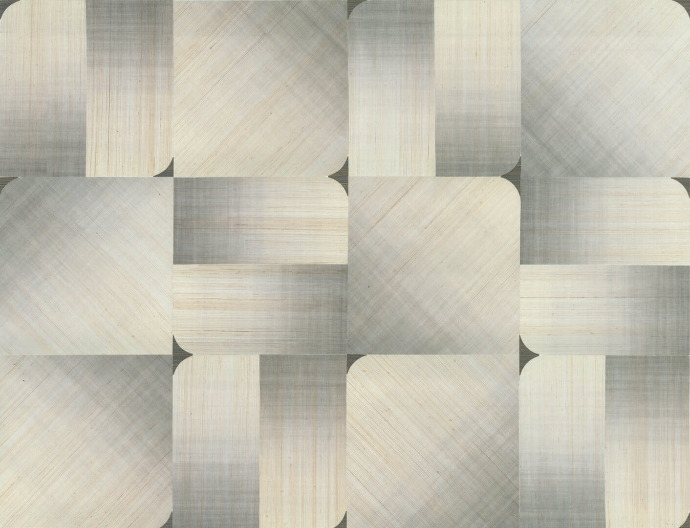 Tapeta geometryczna z włókien abaki Elitis RM 1072 80 Circé Maestria