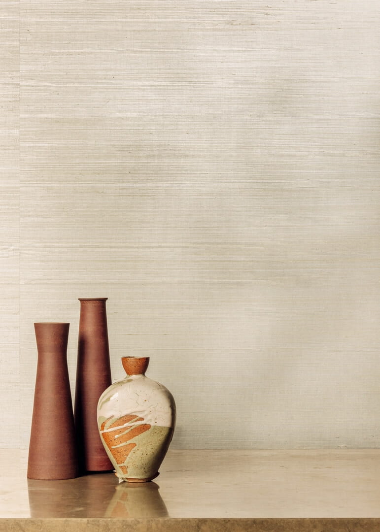 Tapeta włókien sizalu metaliczna Elitis RM 1073 90 Sisal Métallique Maestria