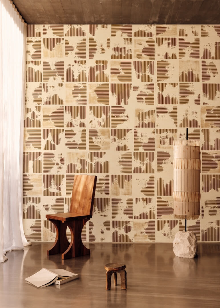 Tapeta geometryczna Elitis RM 1077 02 Kallisté Maestria