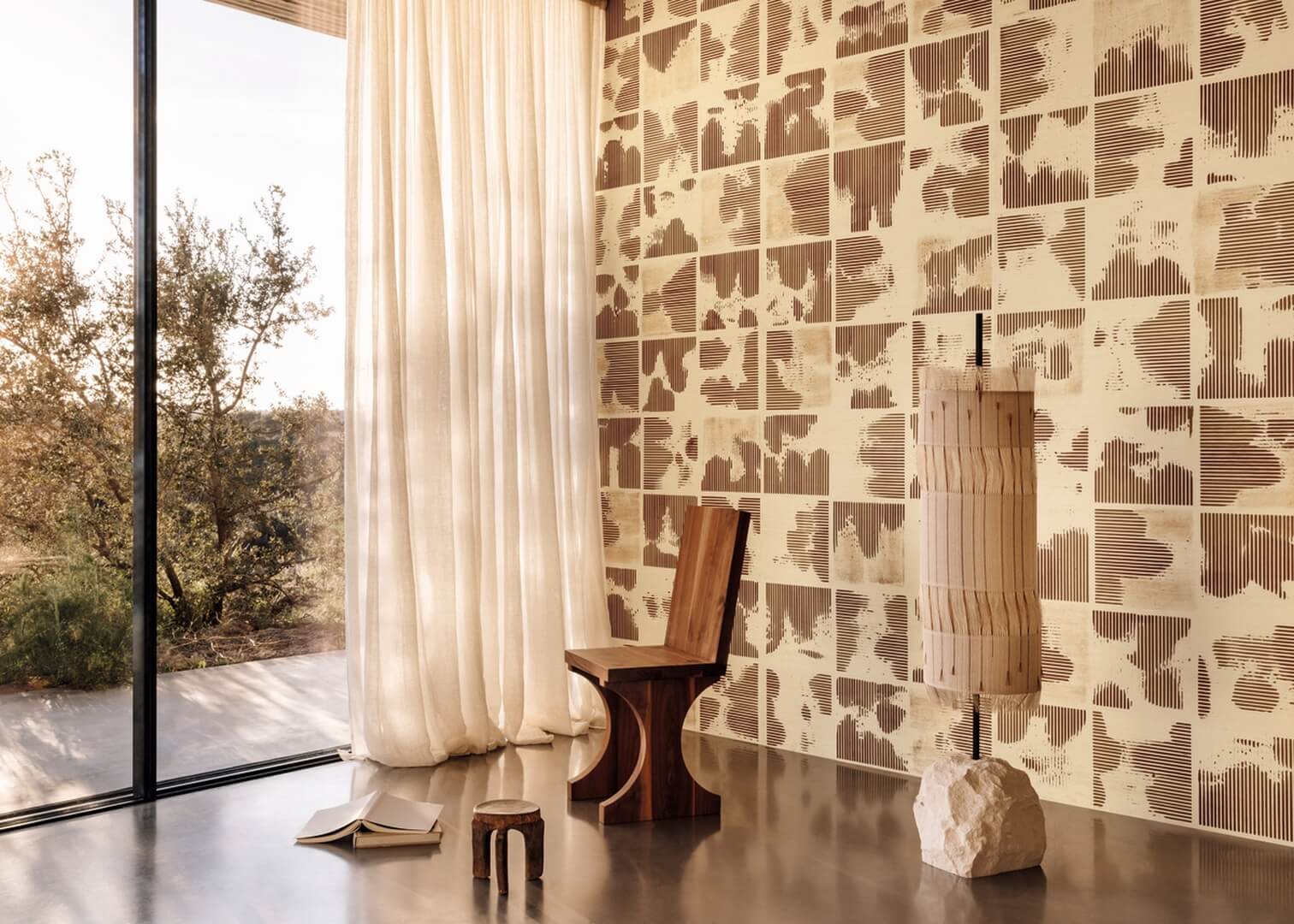 Tapeta geometryczna Elitis RM 1077 02 Kallisté Maestria