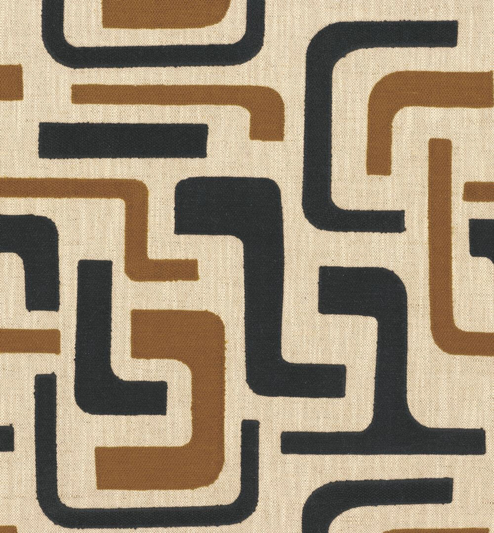 Tkanina z geometrycznym haftem Casamance 90740474 Avant-Garde Les Modernes