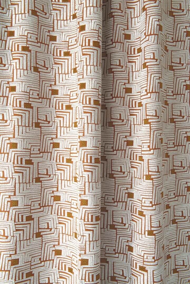 Tkanina haftowana geometryczna Casamance 90750439 Composition Les Modernes