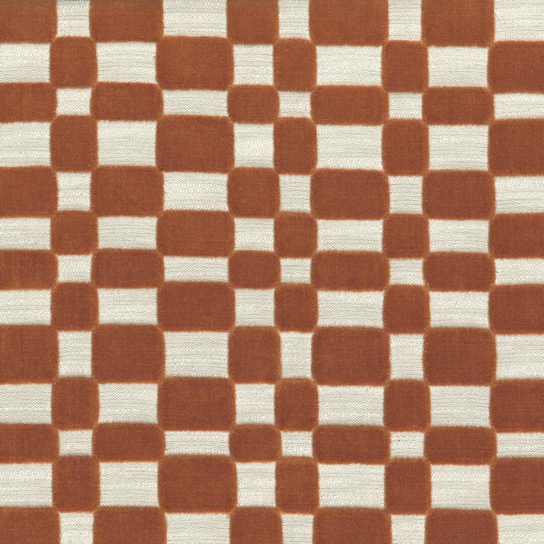 Tkanina geometryczny aksamit Casamance 90890530 Modulor Les Modernes