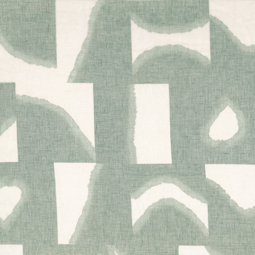 Tkanina lniany woal z geometrycznym wzorem Casamance 92670461 Estompe Illusion - 298 cm szer.