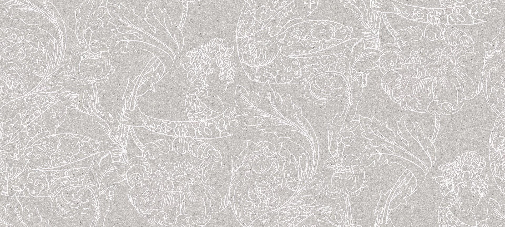 Mural artystyczny - kwiaty i twarze Boras Tapeter Studio 9835W Floral Dream