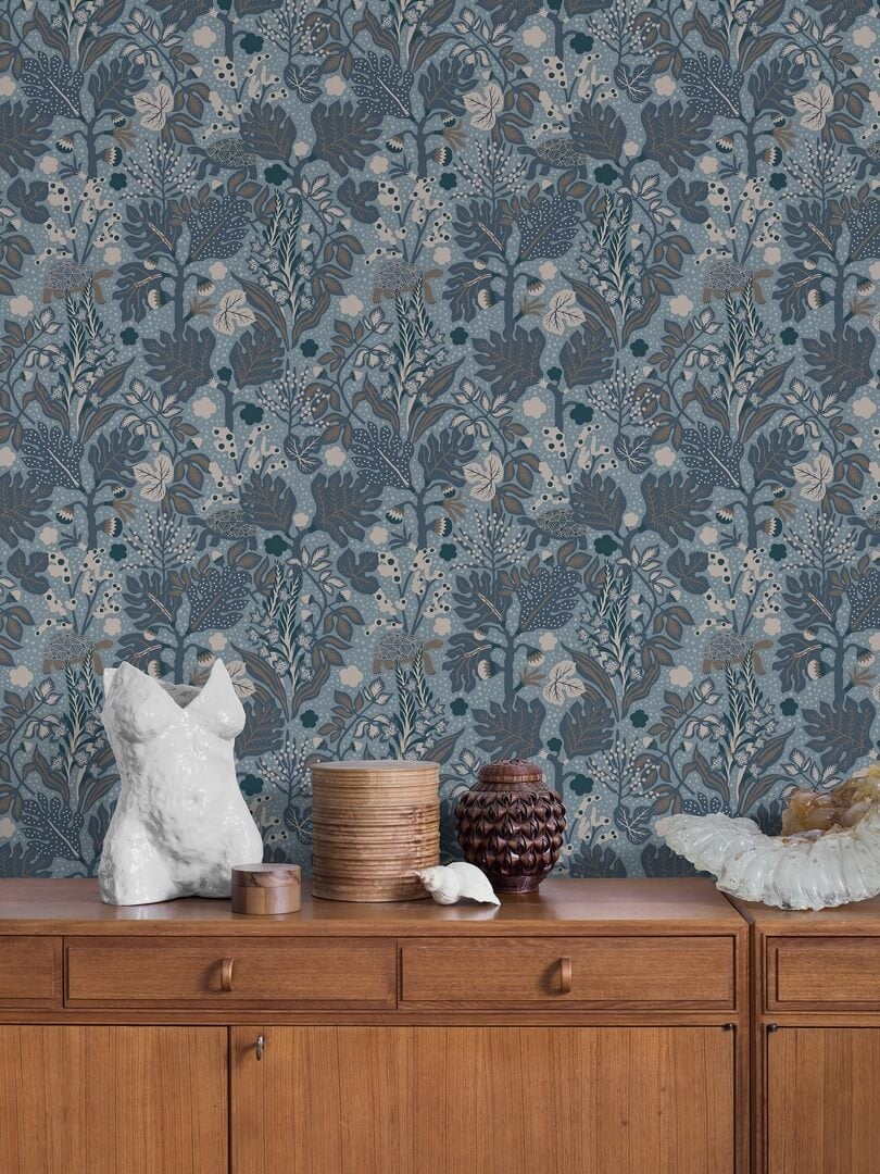 Mural botaniczny - żółwie Boras Tapeter Studio 9853W Turgras