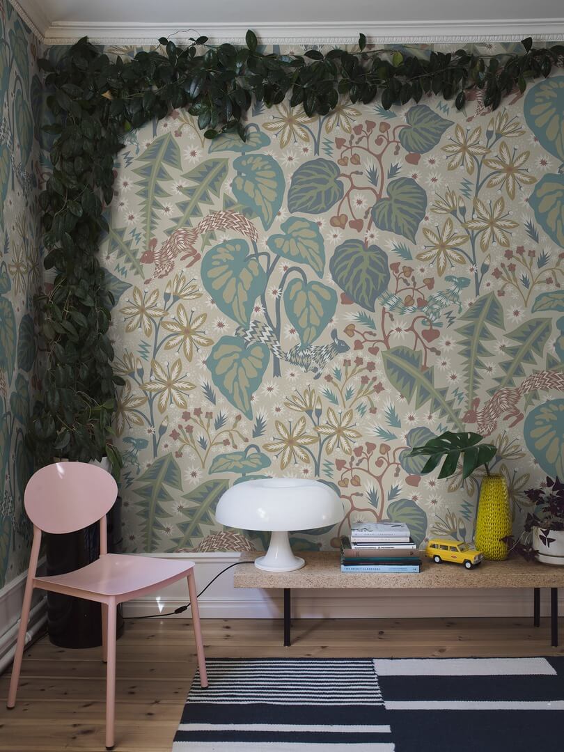 Mural botaniczny - wiewiórki Boras Tapeter Studio 9855W Zingkorre