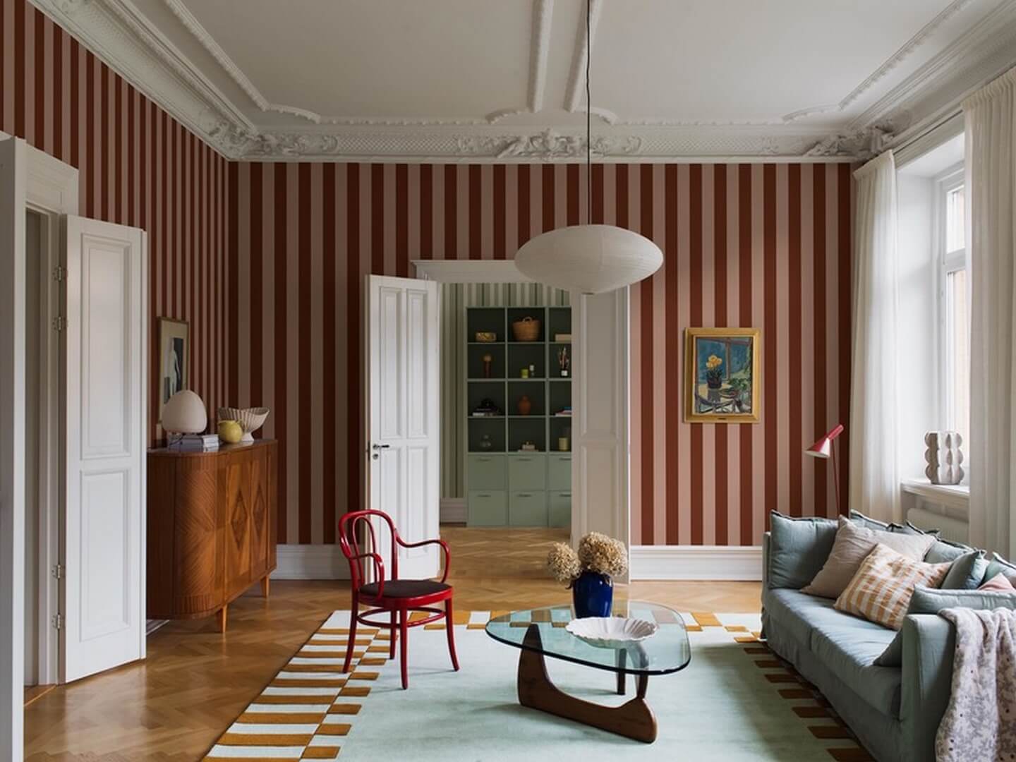 Mural pasy Boras Tapeter Studio 9803W Bastad Stripe