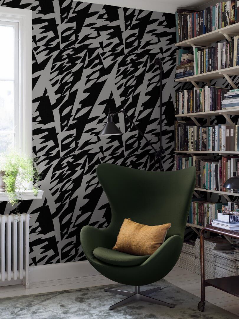 Mural graficzny Boras Tapeter Studio 9807W Delfinisk Rörelse