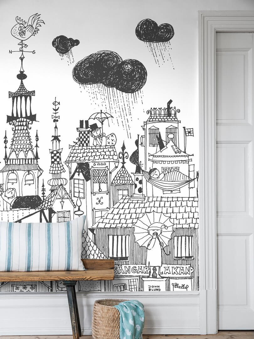 Mural senne miasteczko Boras Tapeter Studio 9812W Ingalunda