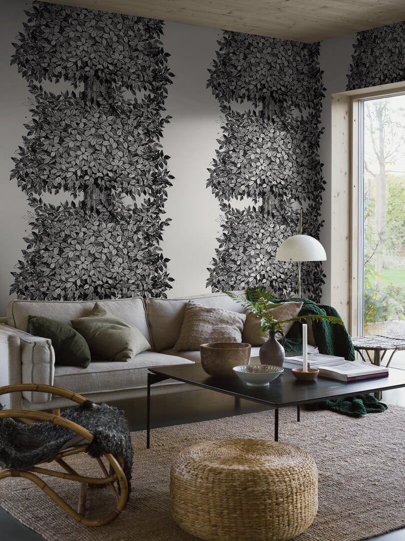 Mural graficzne drzewo Boras Tapeter Studio 9818W Hassel