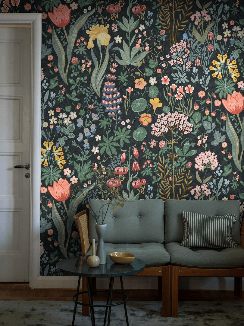 Mural ze wzorem łąki Boras Tapeter Studio 9782W Blomsterhav Grand