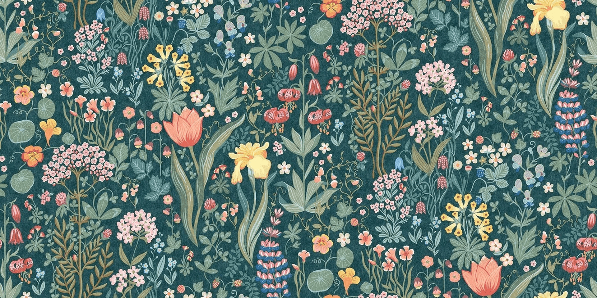 Mural ze wzorem łąki Boras Tapeter Studio 9783W Blomsterhav Grand