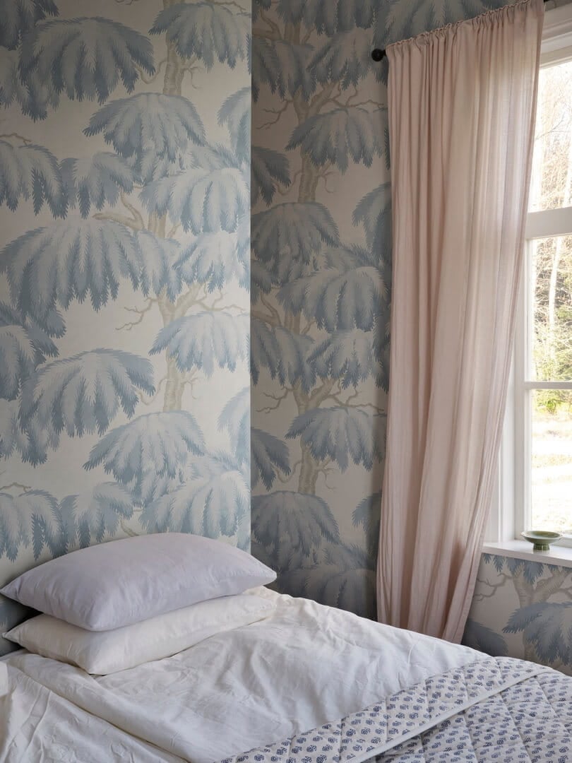 Fototapeta drzewa cedrowe Sandberg S10722 Alba Mural Light Blue Heritage