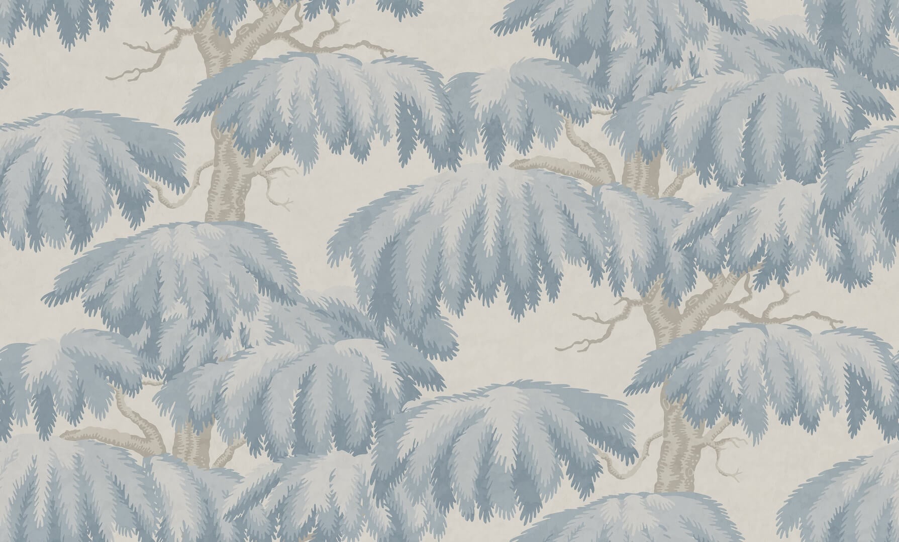 Fototapeta drzewa cedrowe Sandberg S10722 Alba Mural Light Blue Heritage