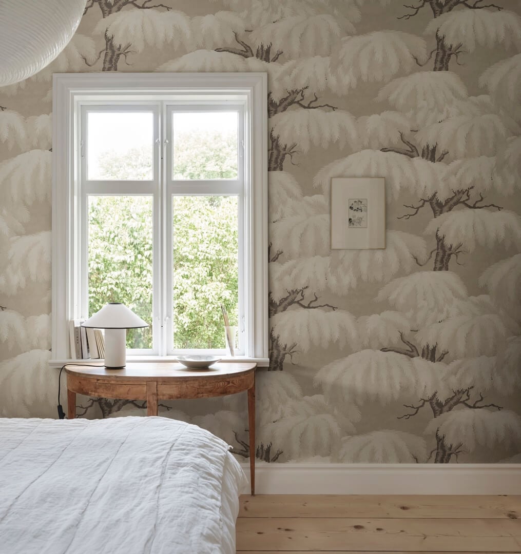 Fototapeta drzewa cedrowe Sandberg S10723 Alba Mural Beige Heritage