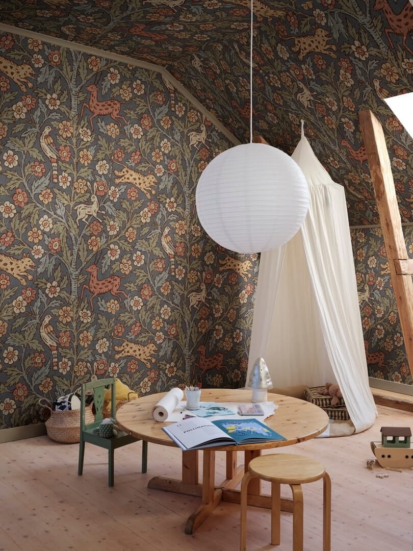 Fototapeta botaniczna Sandberg S10744 Eden Mural Classic Blue Heritage