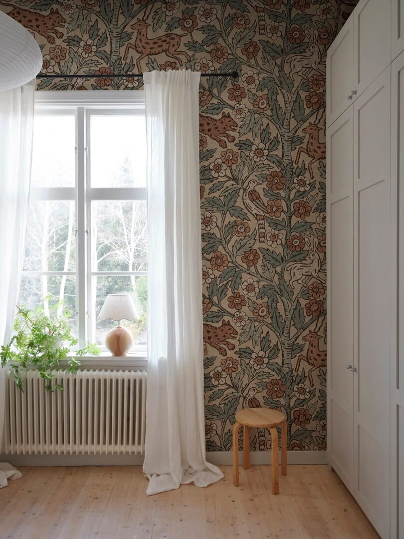 Fototapeta botaniczna Sandberg S10746 Eden Mural Misty Blue Heritage