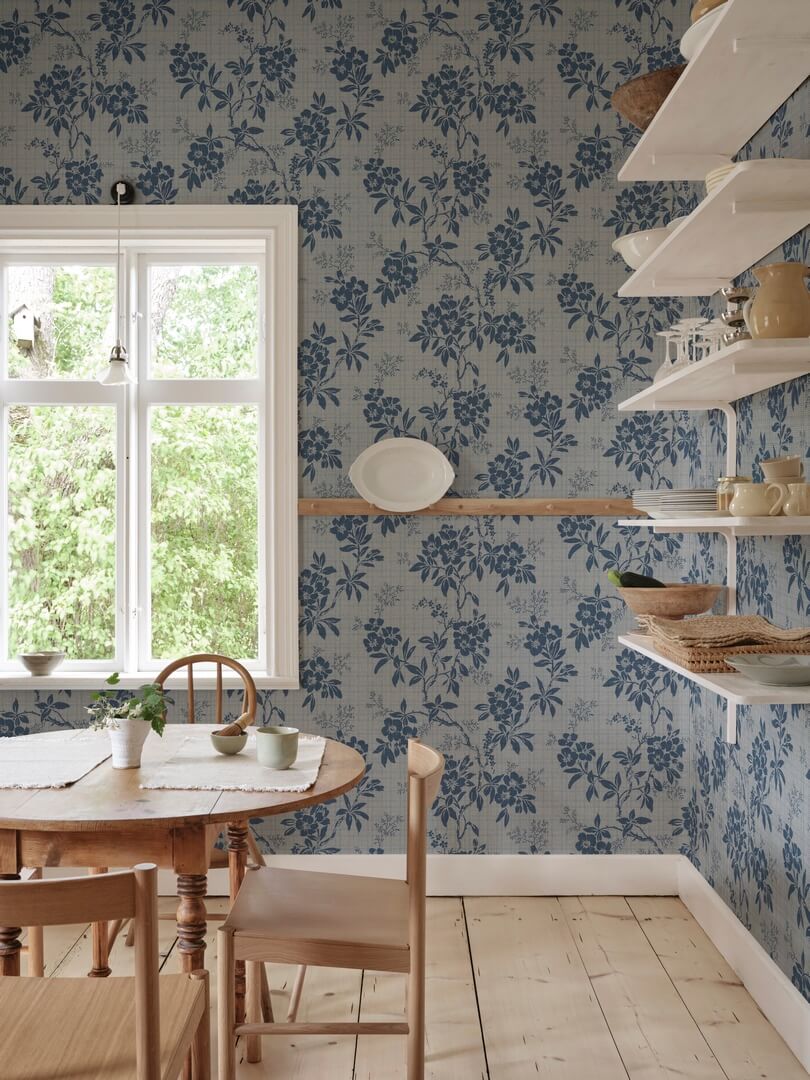 Fototapeta kwiatowa winorośl Sandberg S10839 Vera Blue Heritage